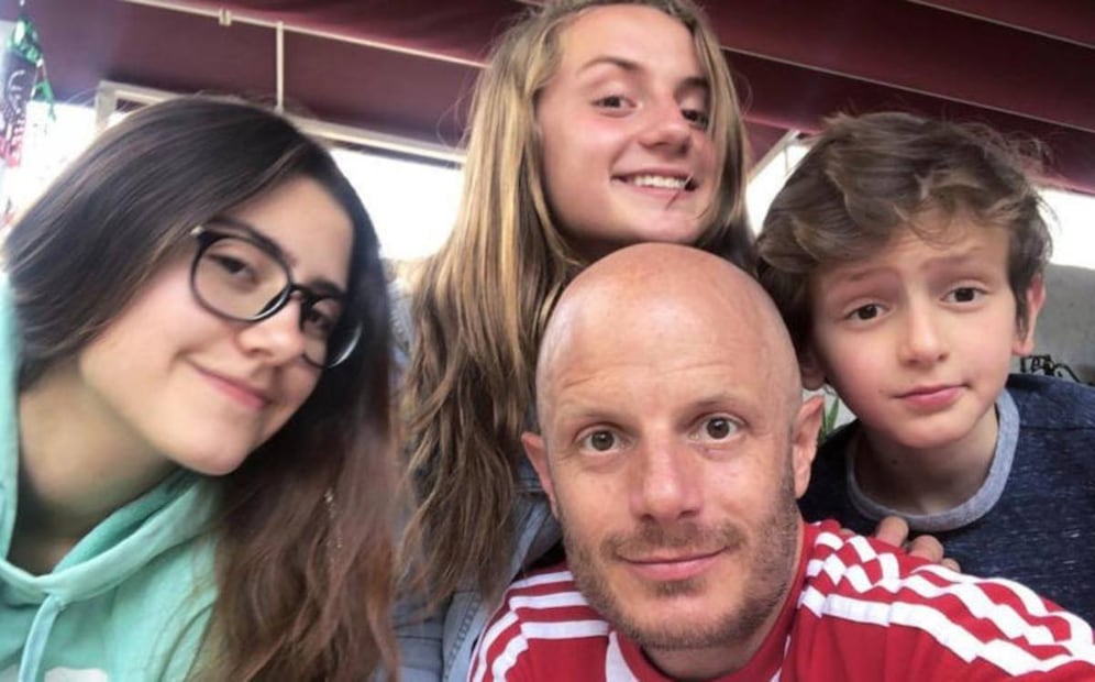 Facundo con sus tres hijos / Foto: Instagram
