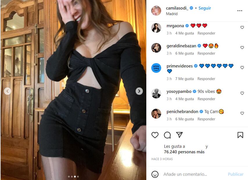 Camila Sodi luce su belleza en minivestido cut out de la diseñadora favorita de Rosalía