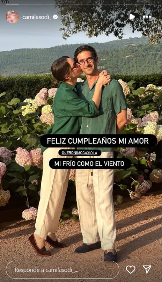 El cariñoso mensaje de Camila Sodi a Jerónimo Gaxiola / Foto: Instagram