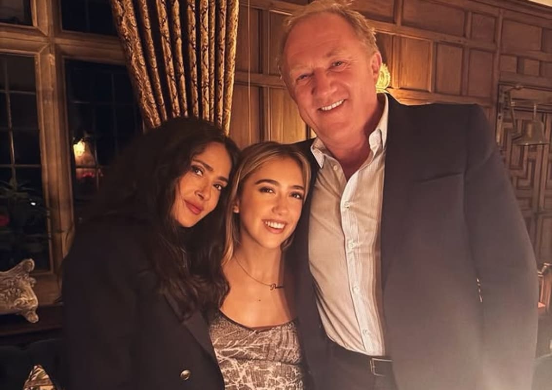 Salma Hayek y François-Henri Pinault con su hija Valentina Paloma / Foto: Instagram