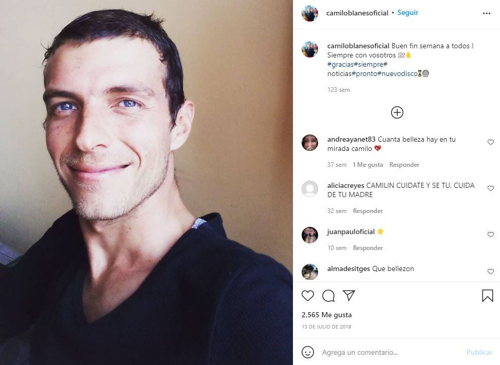 Camilo Blanes, hijo de Camilo Sesto, sale de terapia intensiva