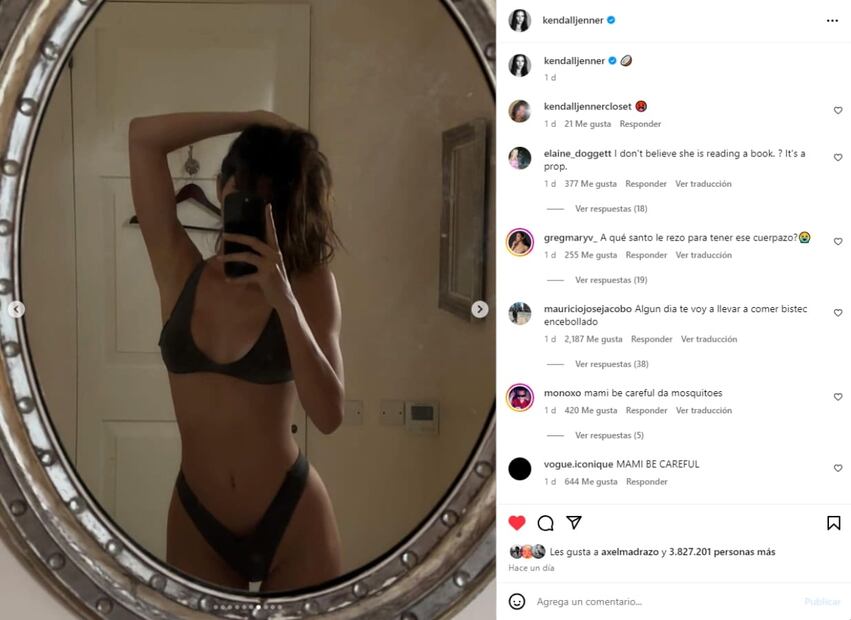 La 'mirror selfie' de Kendall Jenner / Instagram