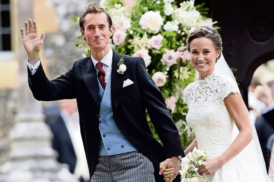 Pippa Middleton y su esposo James Matthews. (Foto: Xinhua)