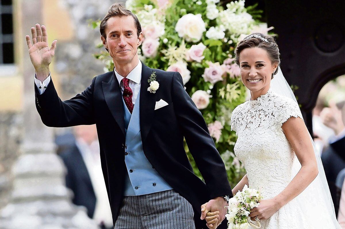 Pippa Middleton y su esposo James Matthews. (Foto: Xinhua)