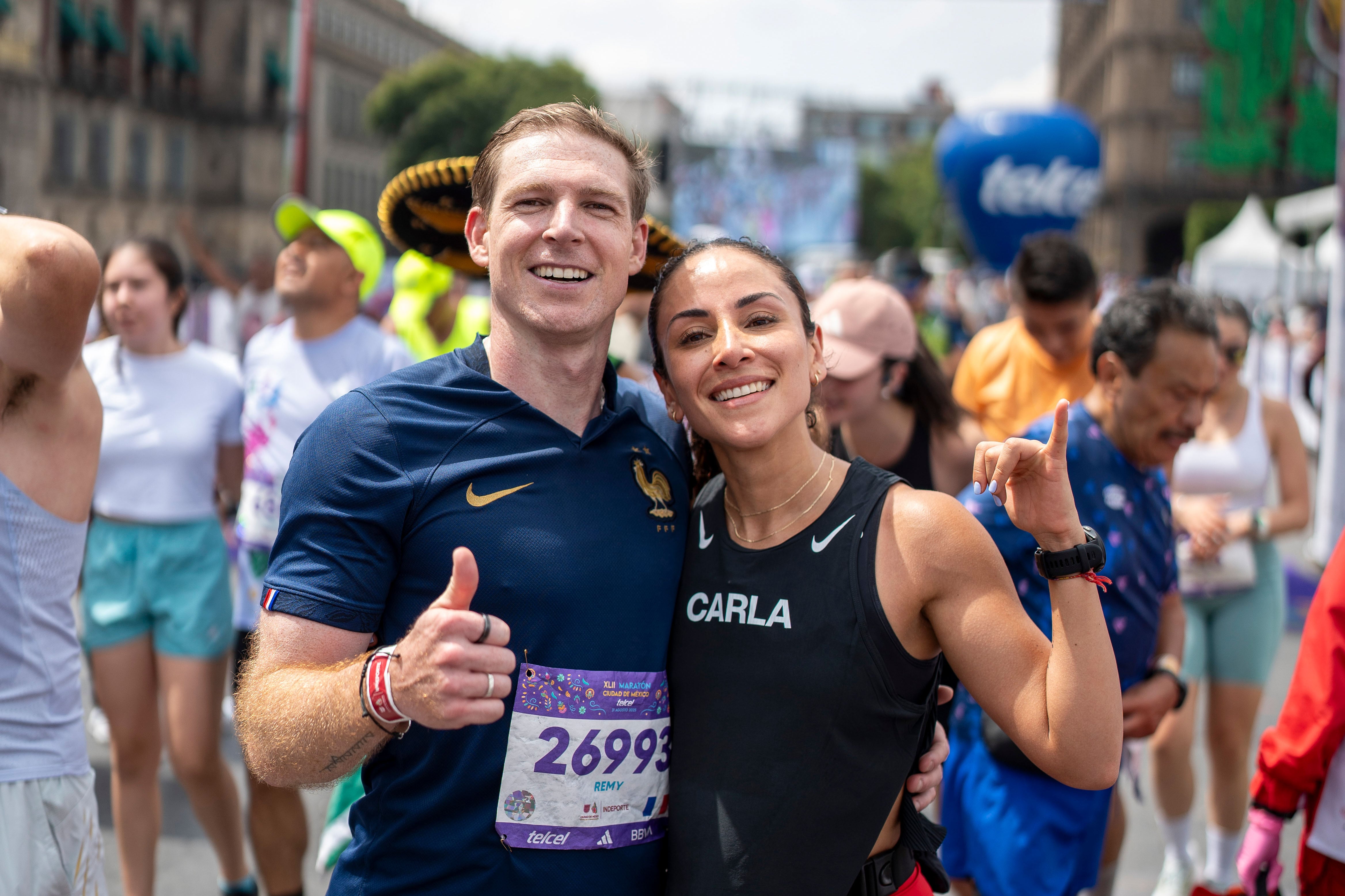 Remy Couedic y Carla Castaneda. (Foto: Héctor Arjona)