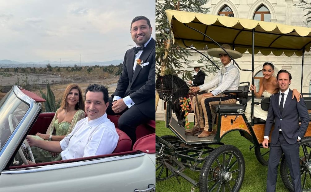La llegada de Nader Shoueiry y Ale Capetillo al altar / Fotos: Instagram @juliouribe1