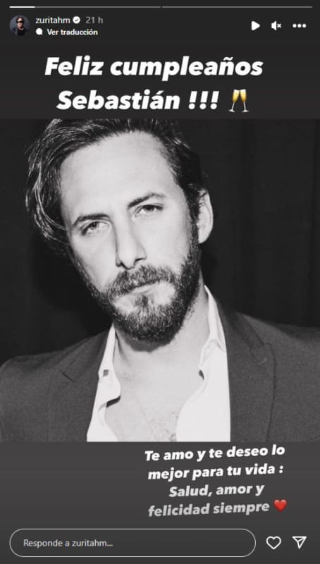 La felicitación de Humberto Zurita a su hijo Sebastián / Instagram