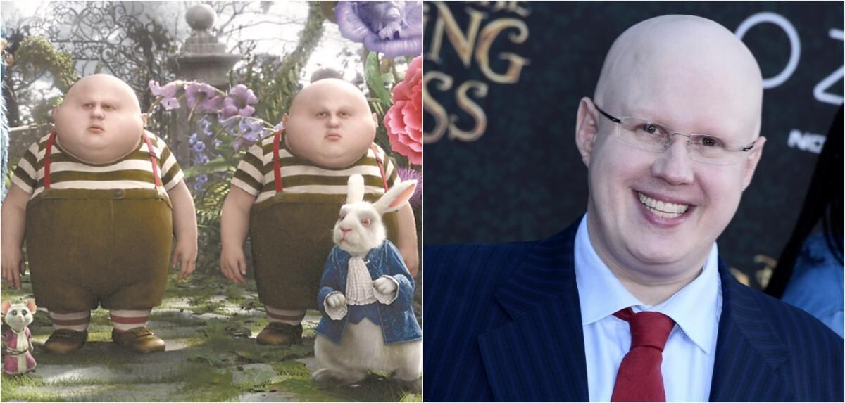 Así lucen los personajes de “Alicia a través del espejo” sin caracterización