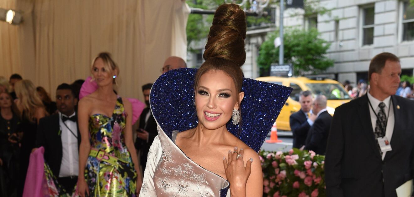 Este fue el truco que usó Thalía para lograr su impresionante peinado de la MET Gala 