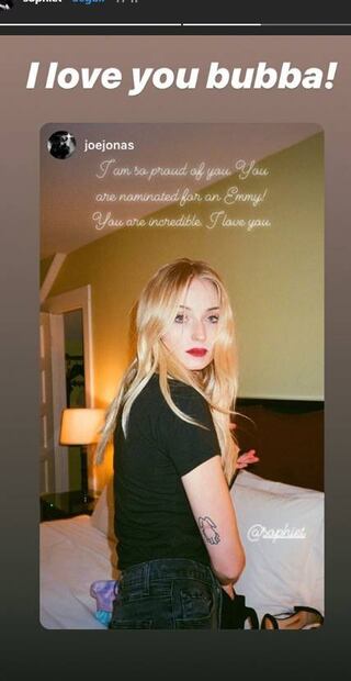 El romántico mensaje de Joe Jonas a Sophie Turner en la noche de los Emmy 