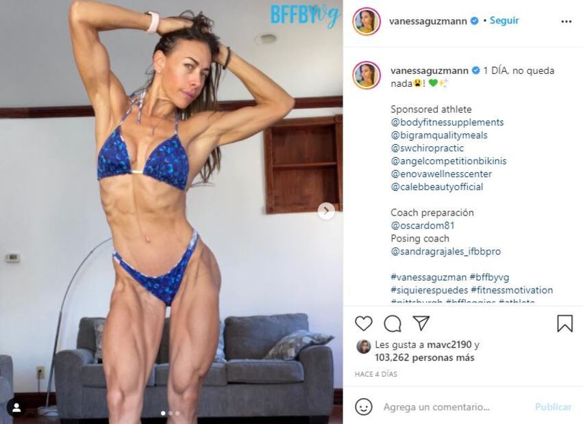 Vanessa Guzmán vuelve a ganar competencia de fisicoculturismo