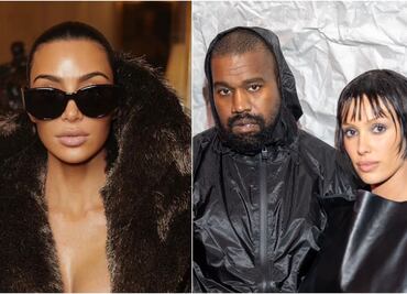 Kim Kardashian imita a esposa de Kanye West al posar solo con abrigo y medias