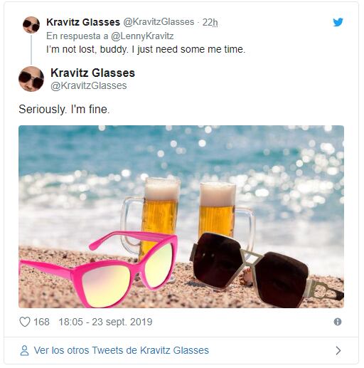 Lenny Kravitz pierde sus gafas de sol y pide ayuda en redes sociales 