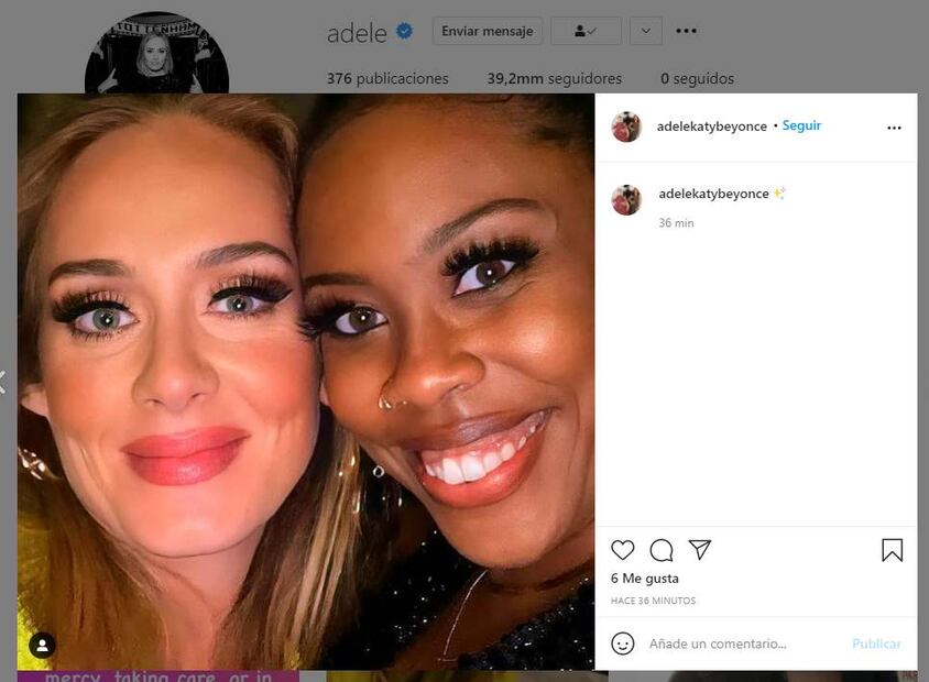 Adele, delgadísima, es captada de fiesta tras varios meses de ausencia en redes