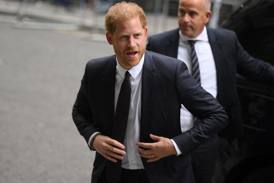 El príncipe Harry llega a los tribunales, 6 de junio de 2023 / AFP