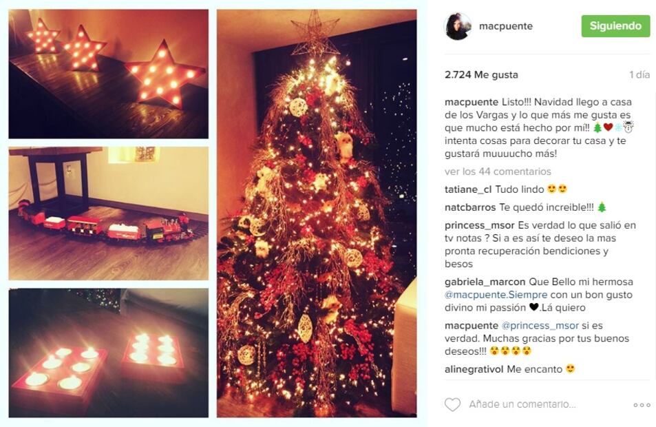 Los árbolitos de Navidad de las famosas mexicanas