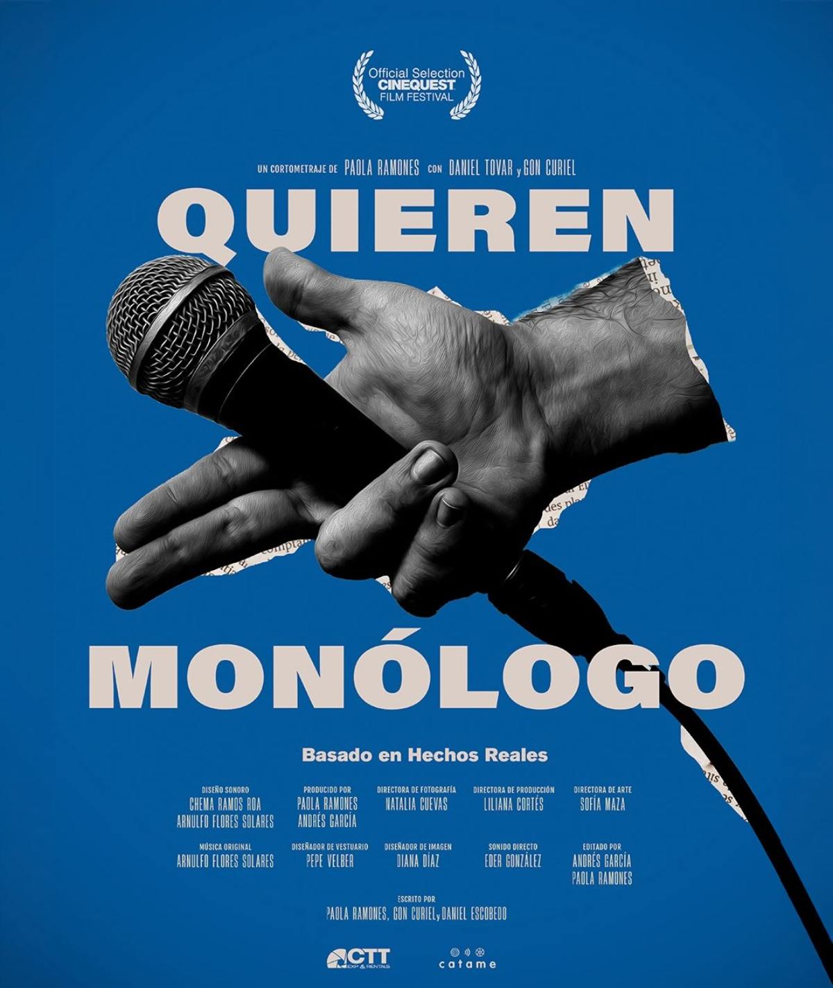 'Quieren Monólogo', el cortometraje de Paola Ramones (Foto: Instagram)
