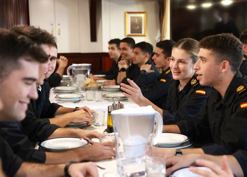 La princesa Leonor a bordo del Buque Escuela Juan Sebastián de Elcano / Foto: EFE