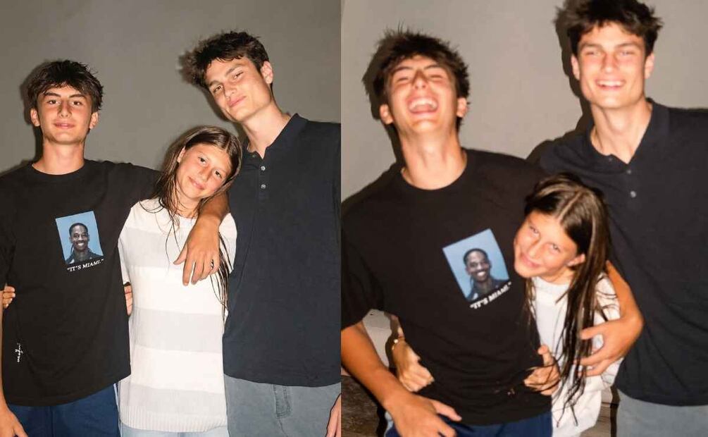 Benjamin, Vivian y Jack, hijos de Tom Brady / Fotos: Instagram