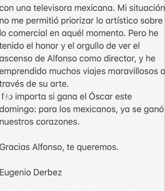 Eugenio Derbez recuerda el día que rechazó a Alfonso Cuarón