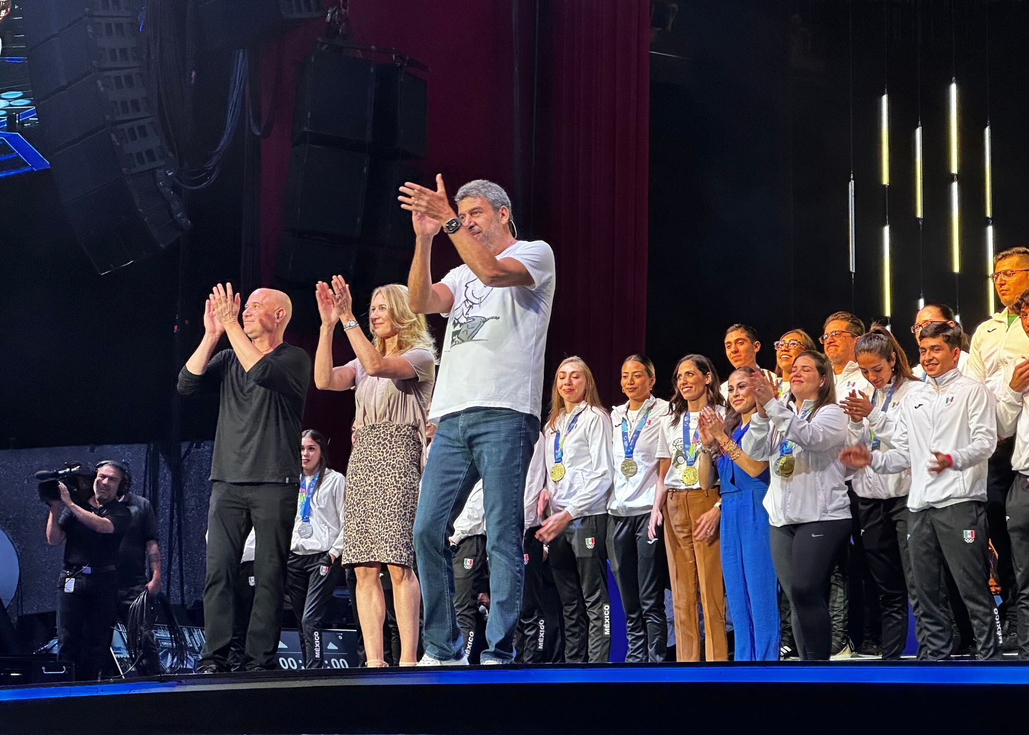 Andre Agassi, Steffi Graf y Arturo Elias Ayub. (Foto: Héptor Arjona para VIP)