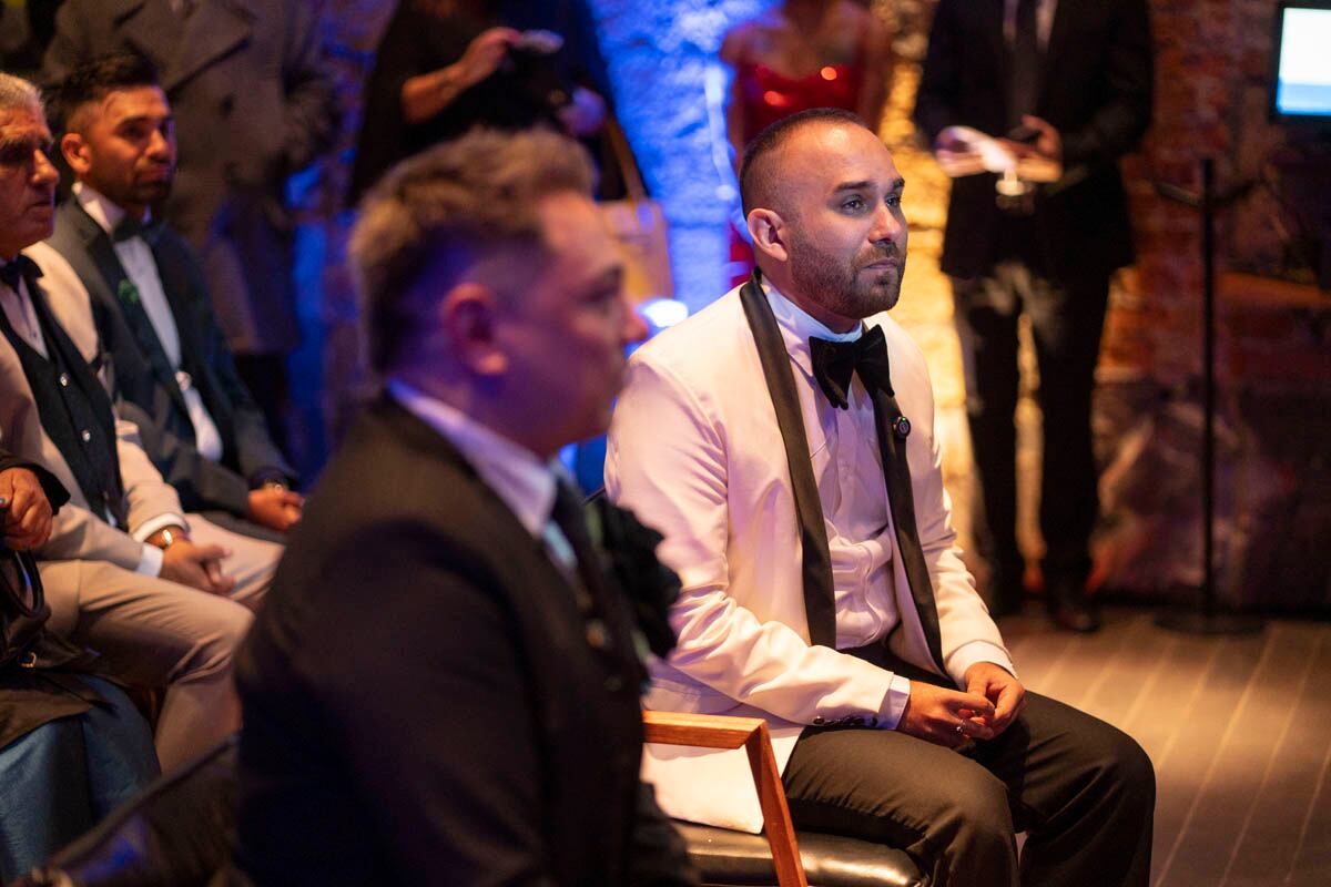 Carlos y Leo en la ceremonia. (Foto: Héptor Arjona)