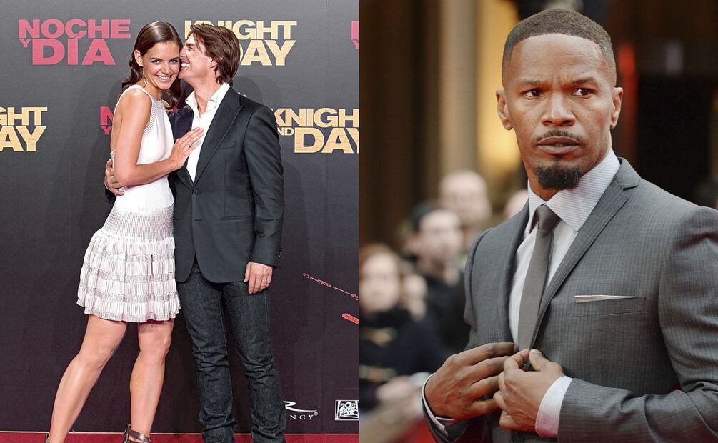 Katie Holmes y Tom Cruise, Jamie Foxx. (Fotos: EFE)