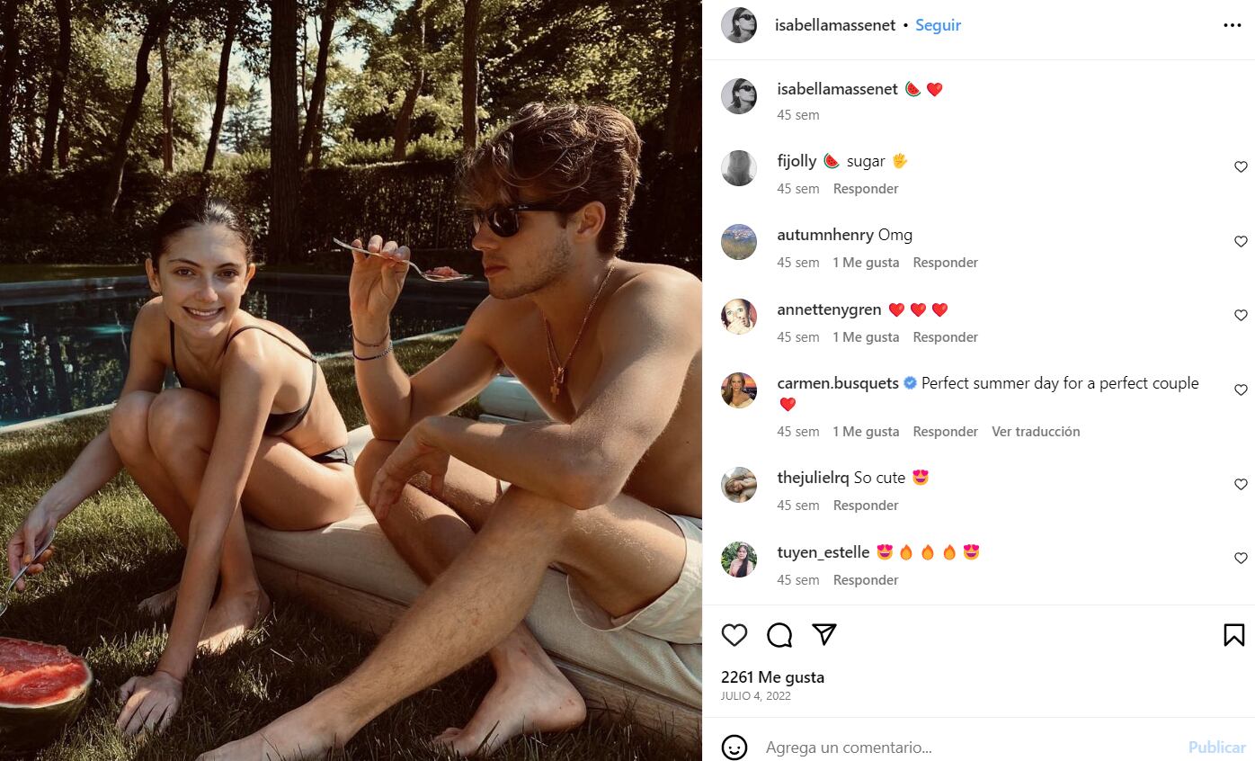 (El príncipe Achileas e Isabella poco a poco han compartido más sobre su relación sentimental / Instagram)