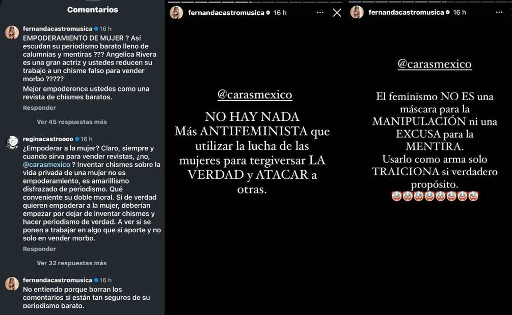Regina y Fernanda Castro reaccionaron al supuesto romance entre Angélica Rivera y Diego Klein / Fotos: Captura