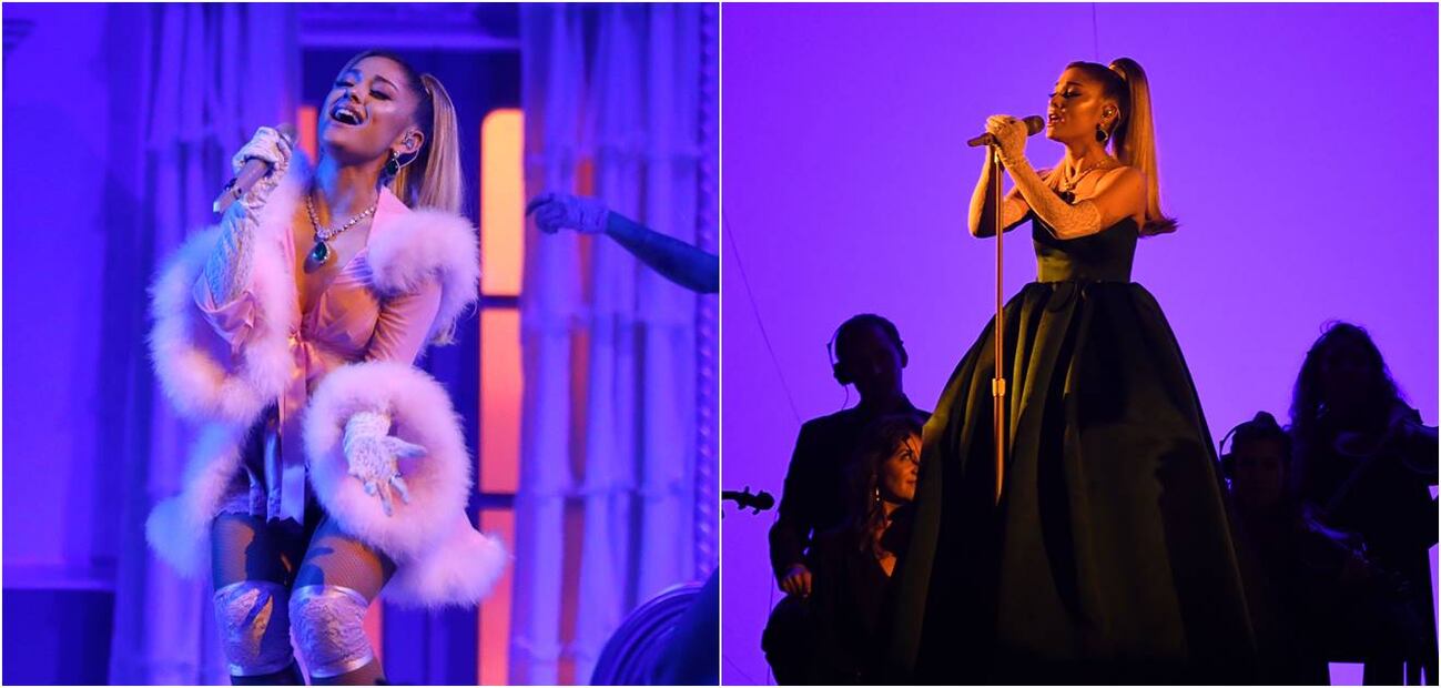 Los 2 looks de Ariana Grande que se robaron la noche de los Grammy