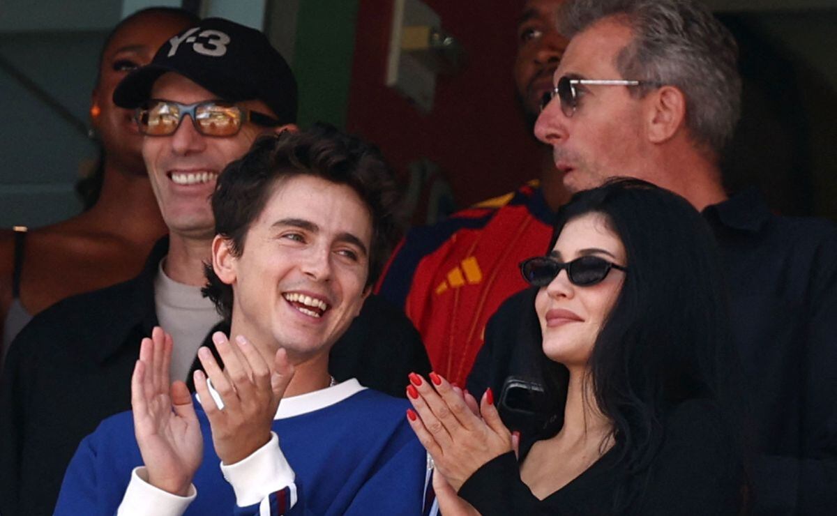 Zinedine Zidane, Timothée Chalamet y Kylie Jenner. (Foto: AFP)