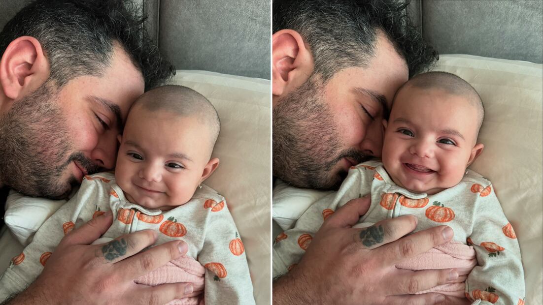 José Eduardo Derbez junto a la pequeña Tessa / Foto: Instagram