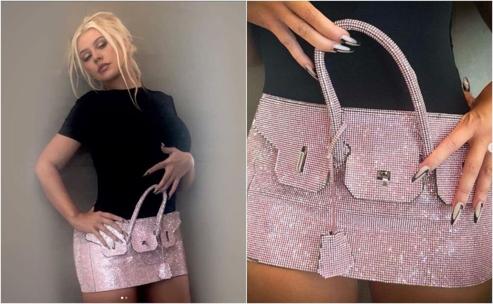 Christina Aguilera con la falda de Naimilia / Instagram: @xtina