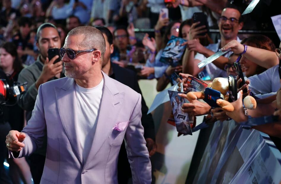 Brad Pitt presentó la película "F1" en Ciudad de México / Foto: EFE
