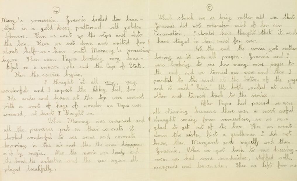 La dulce carta que la reina Isabel II dedicó a sus papás cuando tenía 11 años