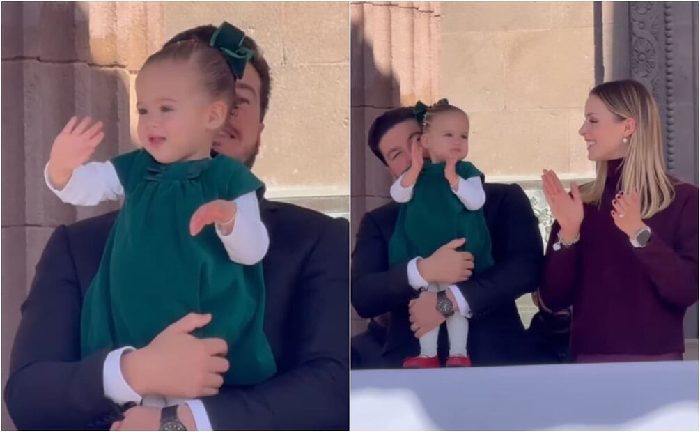 Mariana Rodríguez y Samuel García con su hija Mariel / Foto: Instagram