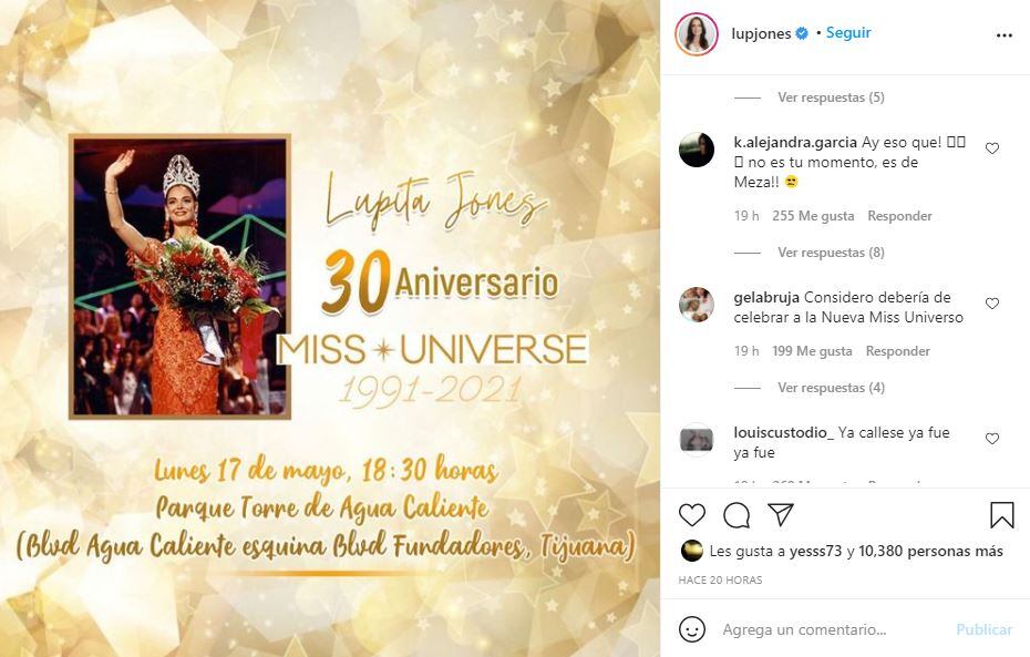 Acusan a Lupita Jones de querer opacar el triunfo de Andrea Meza en Miss Universo