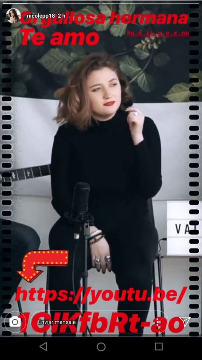 Nicole Peña orgullosa de la música de Fernanda Castro, a quien considera su hermana