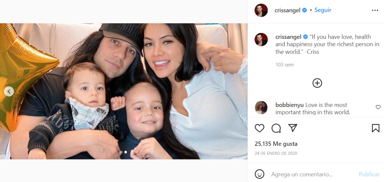 Criss Angel anuncia que el cáncer de su pequeño hijo está en remisión