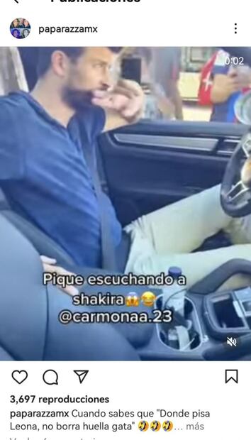 Captan a Gerard Piqué pensativo y escuchando un tema de Shakira