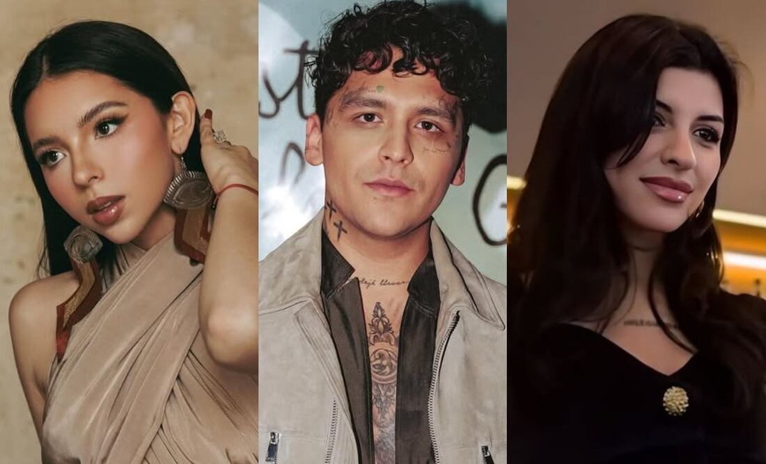 Ángela Aguilar, Christian Nodal y Cazzu / Fotos: Instagram