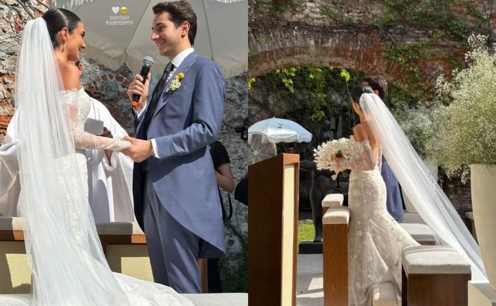 Andrés Zurita y Dani Hernández llegaron al altar en una bonita boda religiosa / Foto: Instagram @verodiazbridal