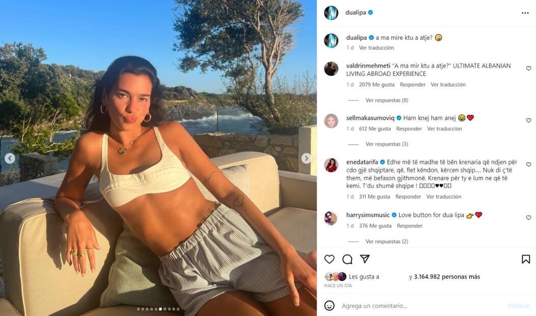 Instagram: @dualipa