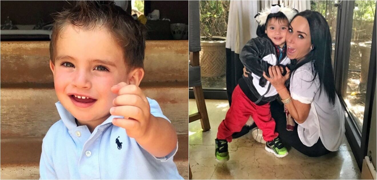 <p>El hijo menor de Inés Gómez Mont está por cumplir dos años de vida. <strong>(Fotos: Instagram)</strong></p>
