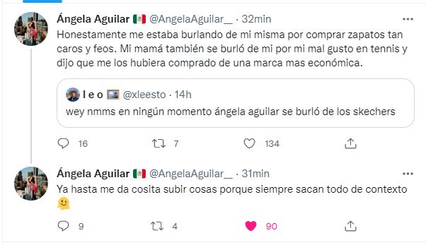 Ángela Aguilar aclara polémica sobre tenis Balenciaga: "me estaba burlando de mí misma por comprar zapatos tan caros y feos"