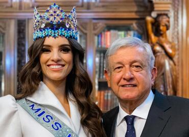“No estamos peleados desde ningún punto de vista con la belleza”: El mensaje de AMLO durante la visita de Miss Mundo 2018, Vanessa Ponce