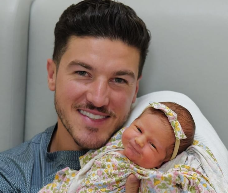 Samuel García y su hija Isabel / Foto: Instagram