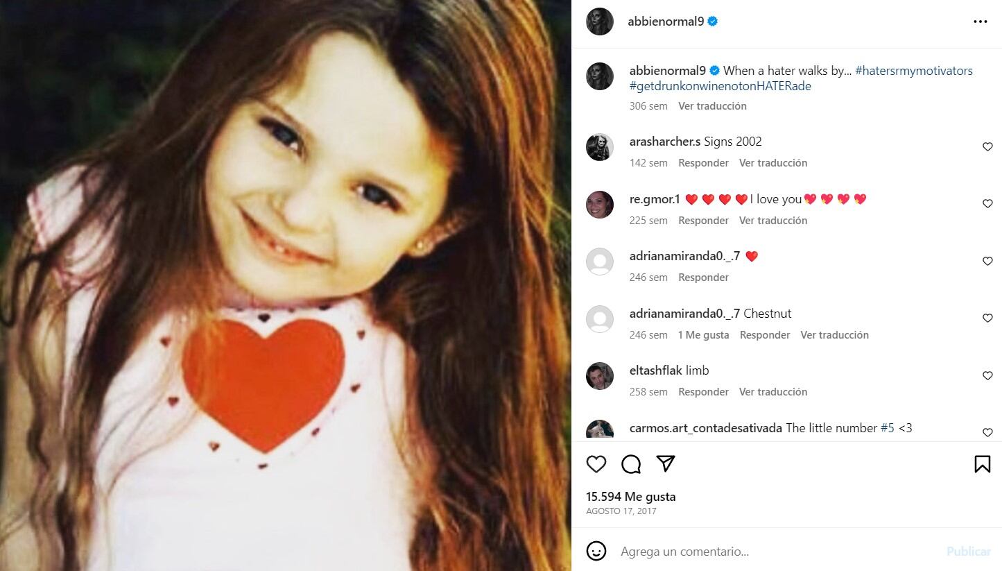 Abigail Breslin tenía 10 años cuando interpretó a 'Little Miss Sunshine' / Instagram