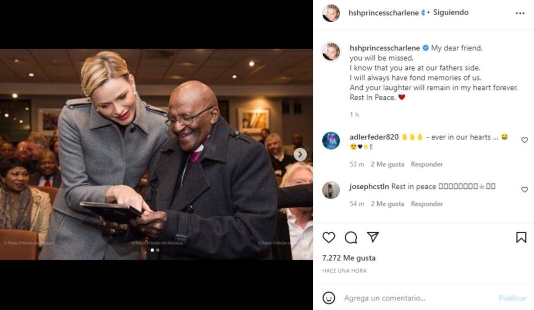 Muere el arzobispo Desmond Tutu, figura clave para los duques de Sussex y Charlene de Mónaco