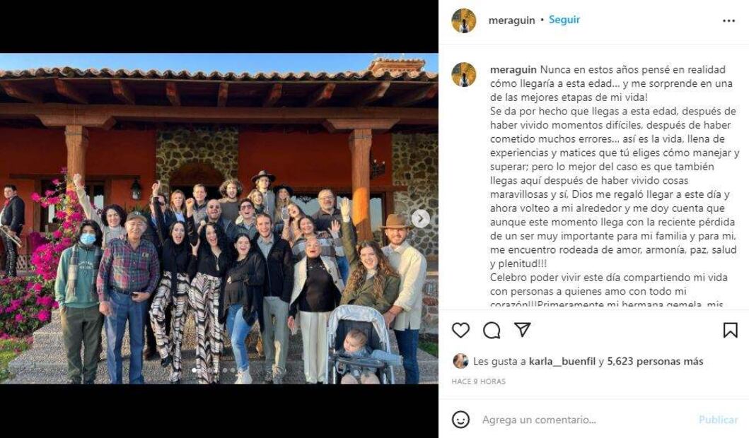 América Guinart, exesposa de Alejandro Fernández, cumple 50 años